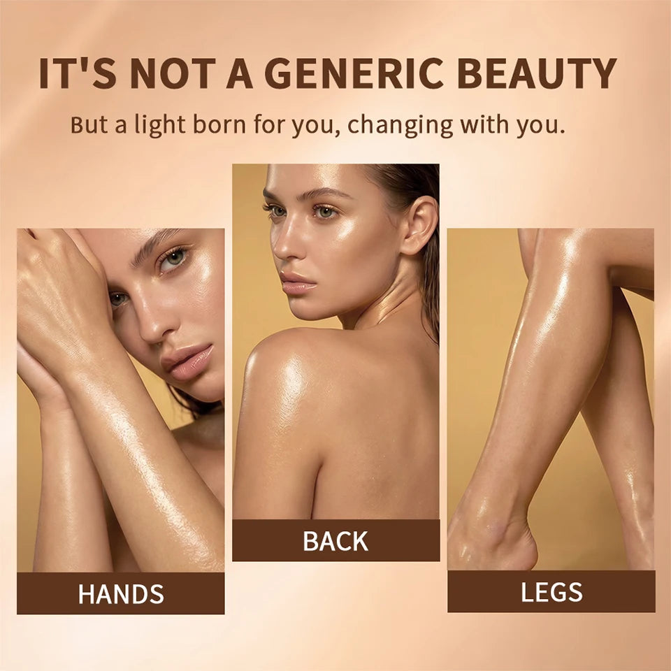 Sunlit Glow Body Shimmer Oil for Radiant Hydrated Skin - 8