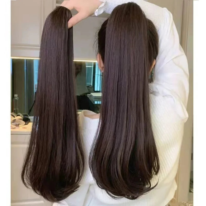 Synthetic Claw Clip Ponytail Hair Extension