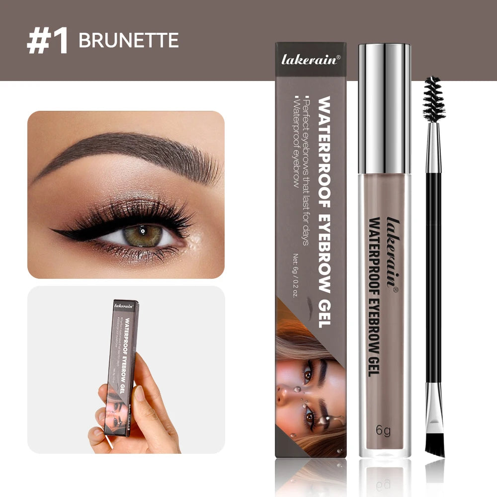 Waterproof Liquid Eyebrow Gel Set for Long-Lasting Natural Defined Brows