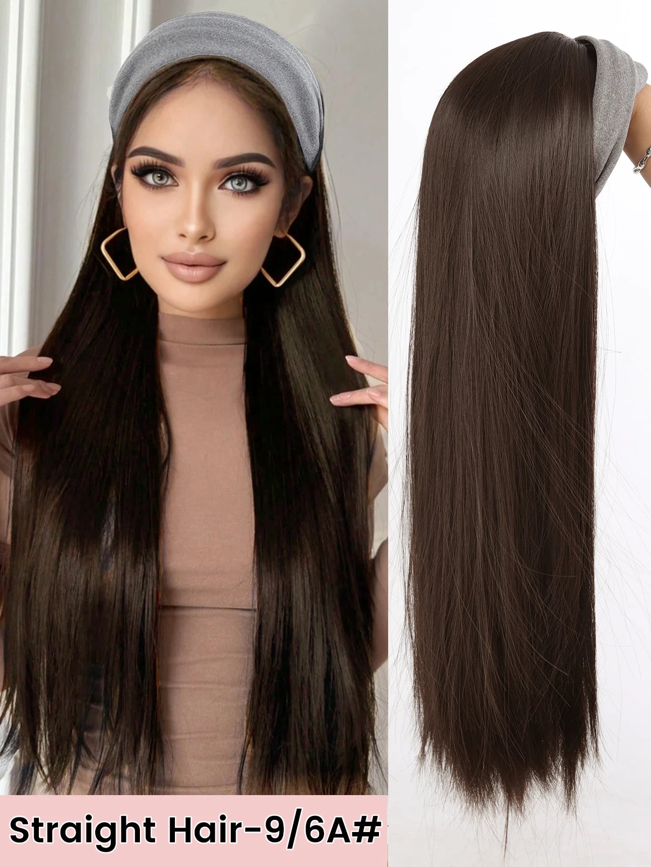 Long Wavy Headband Hair Extension for Instant Voluminous Natural Hair - 21