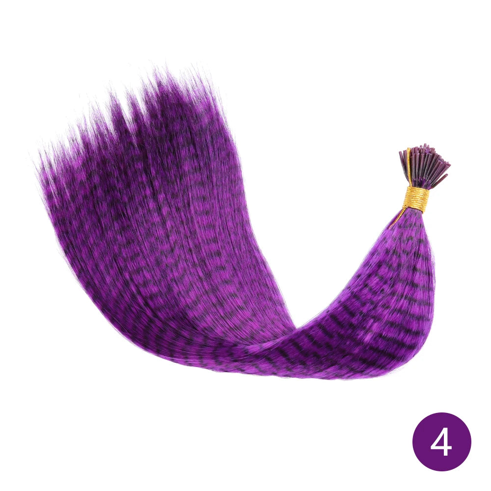 16-Inch Rainbow Feather Hair Extensions for Easy Highlights