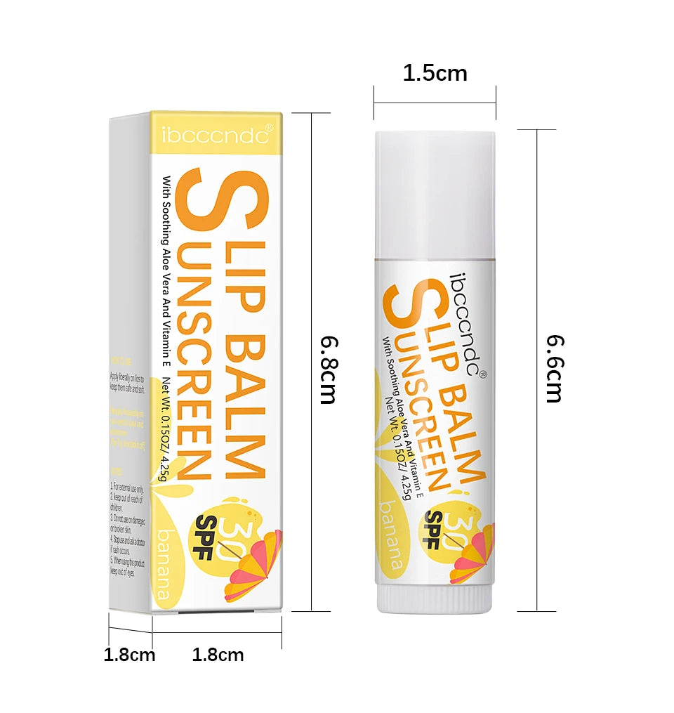 Sunscreen Lip Balm with SPF 30 for Daily UV Protection and Hydration