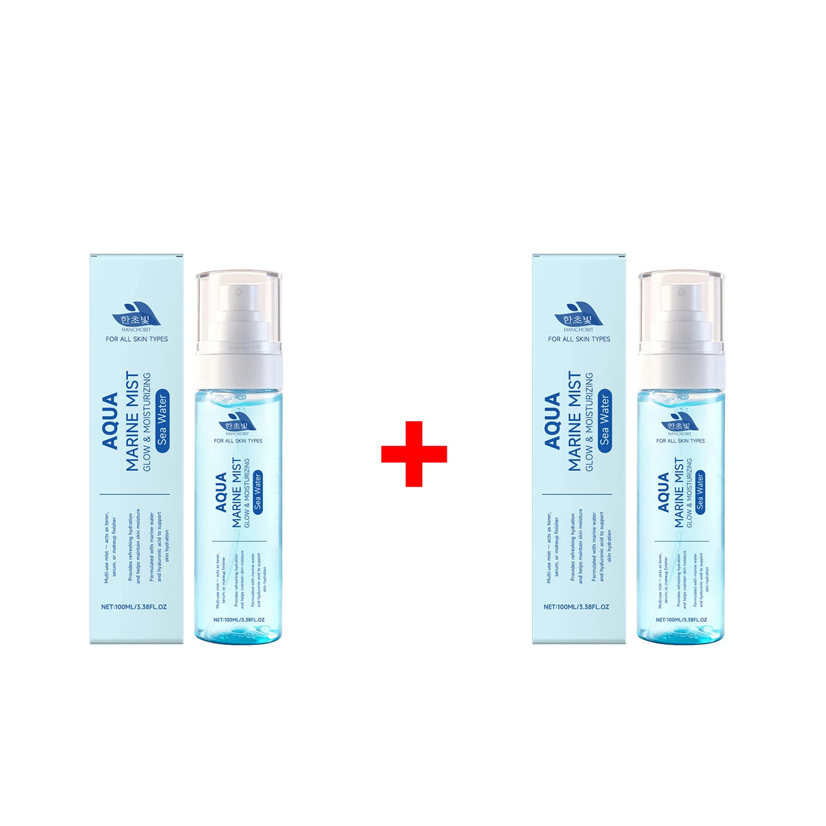 Sea Water and Hyaluronic Acid Hydrating Facial Mist for Glowing Skin