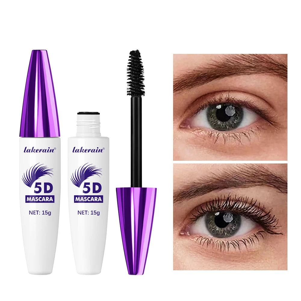 Waterproof 5D Lengthening and Volumizing Mascara for Long Lasting Lashes - 1