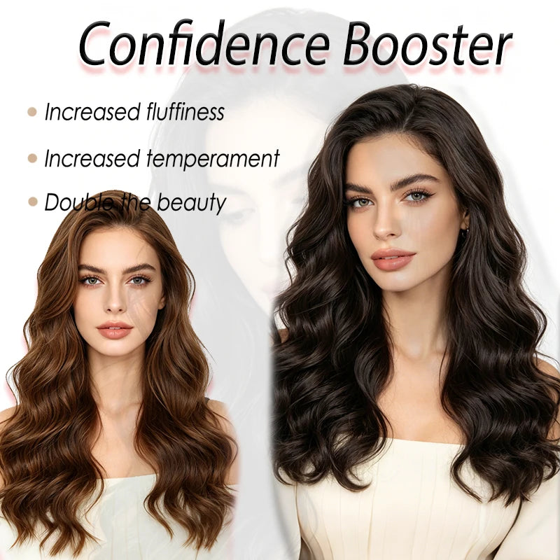 24-Inch Long Wavy Clip-In Hair Extension for Instant Volume