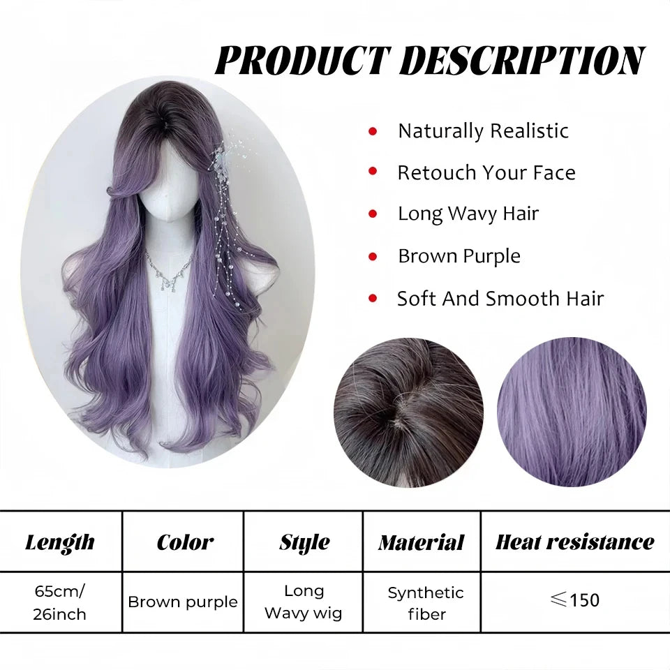 Long Wavy Synthetic Cosplay Wig for Women - 9