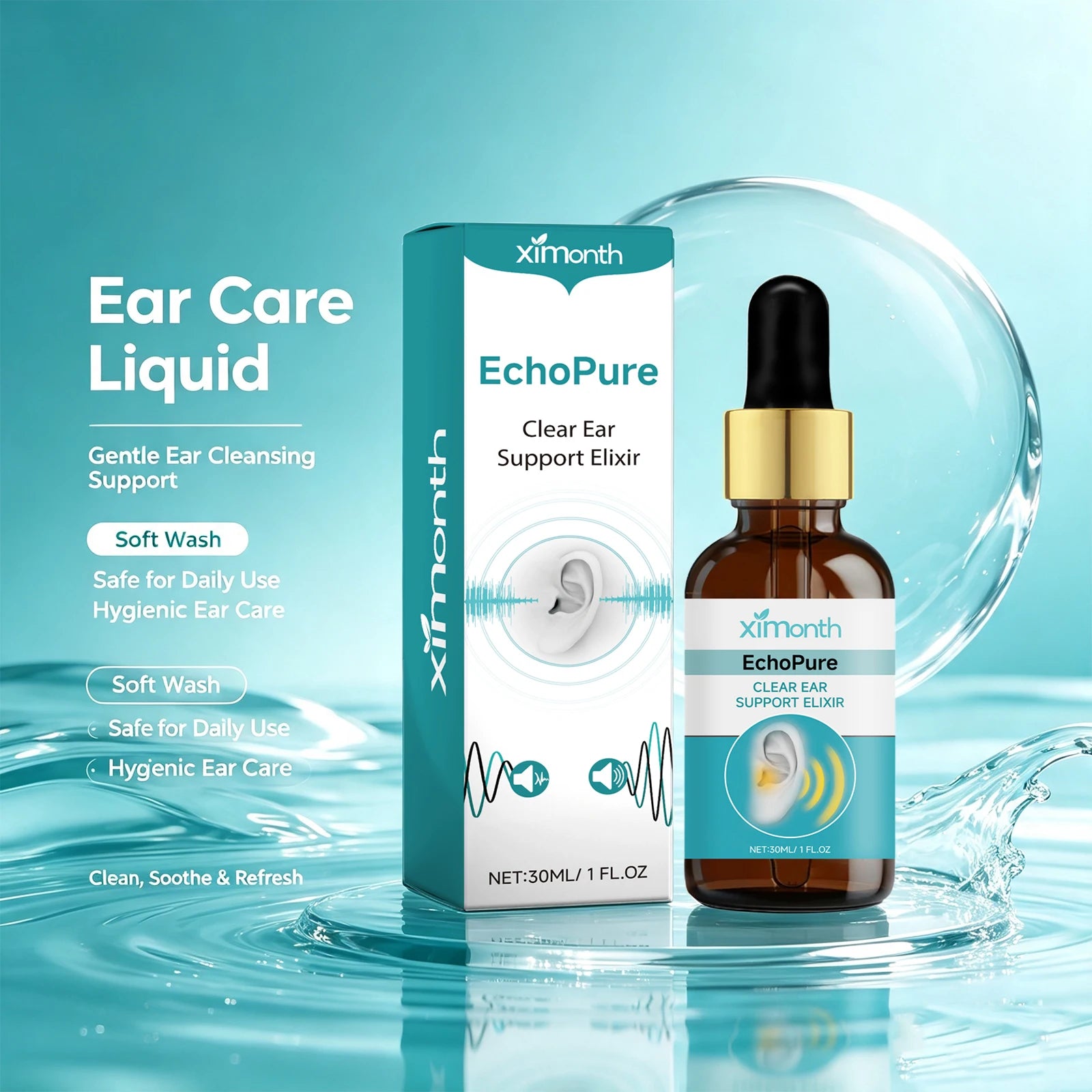 Natural Ear Wax Removal Drops for Tinnitus Relief and Ear Canal Cleaning - 3