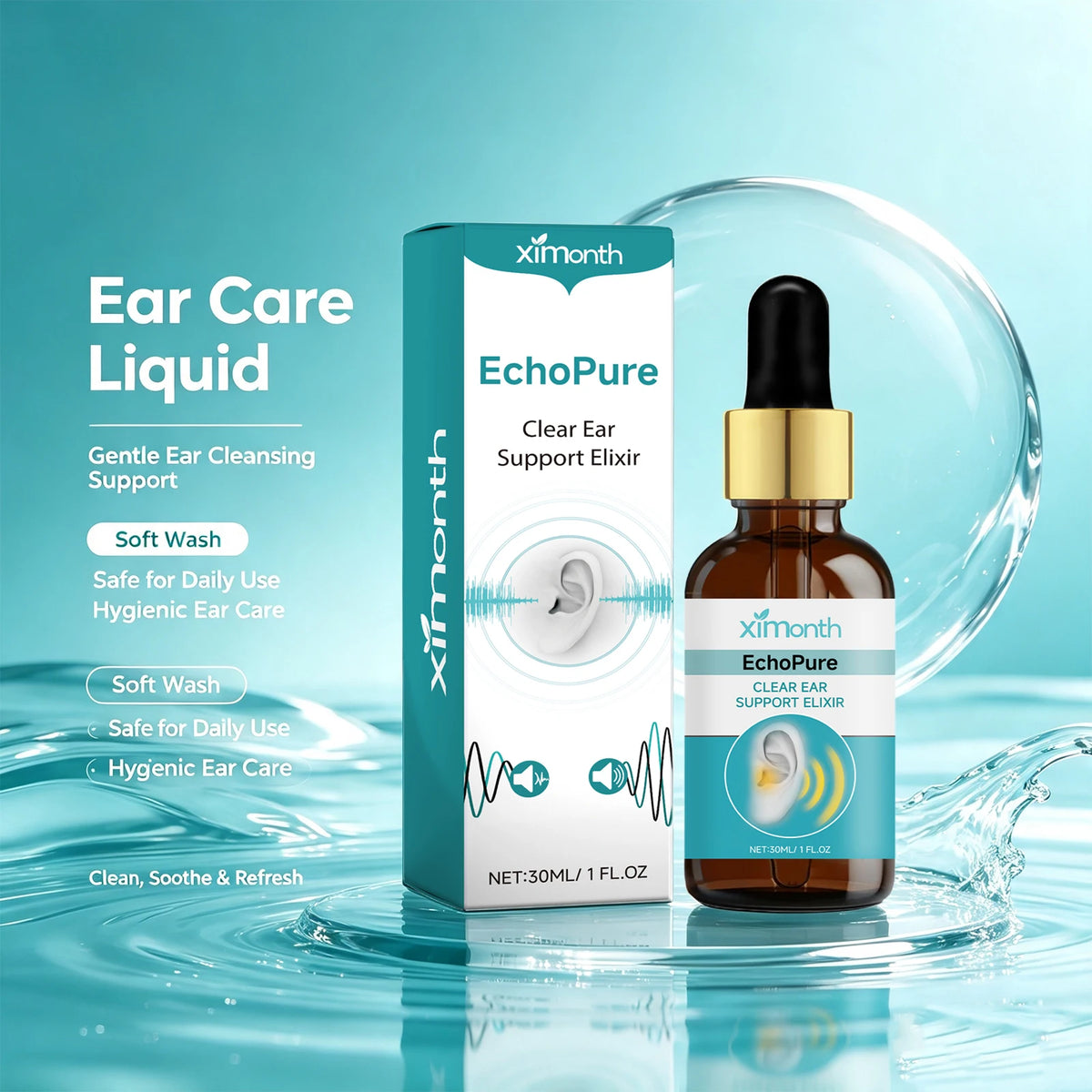 Natural Ear Wax Removal Drops for Tinnitus Relief and Ear Canal Cleaning