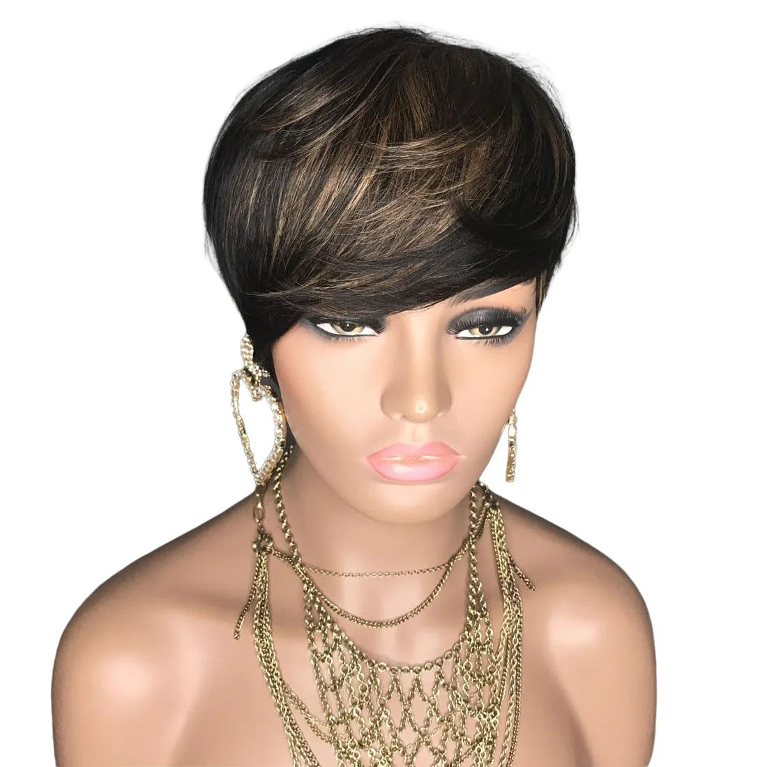 Short Wavy Pixie Cut Wig for Women - 7