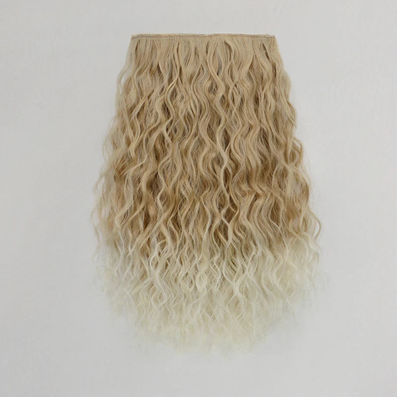 18-Inch Wavy Curly One-Piece Clip-In Hair Extension