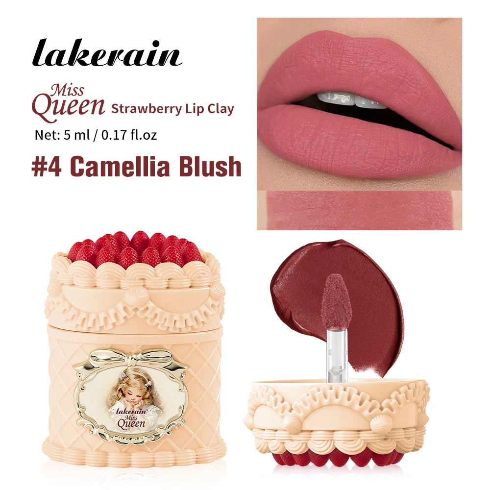 Strawberry Cake Soft Matte Lip Cream for Long Lasting Hydration
