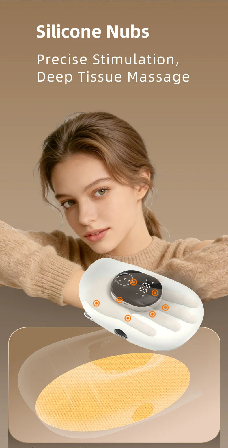 Electric Hand and Finger Massager with Deep Palm Kneading