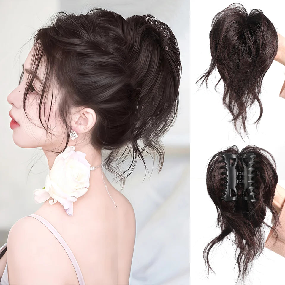 Fluffy Messy Bun Hair Extension for Easy Elegant Updos - 1