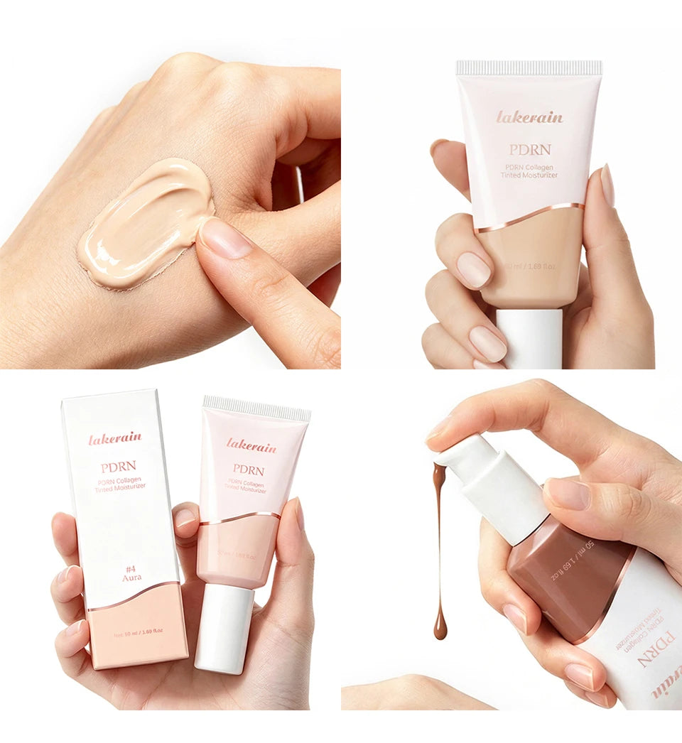 PDRN Collagen Tinted Moisturizer for All-Day Radiant Skin and Coverage - 18