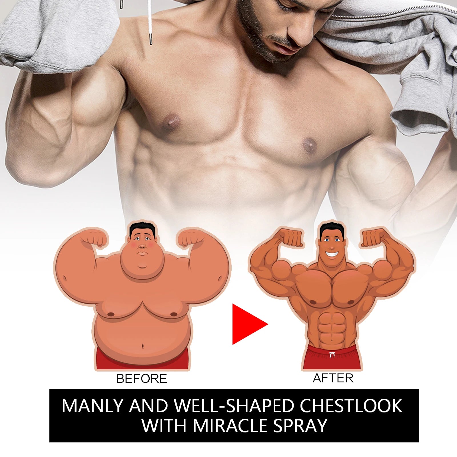 Chest Firming and Gynecomastia Reduction Spray for Men - 9