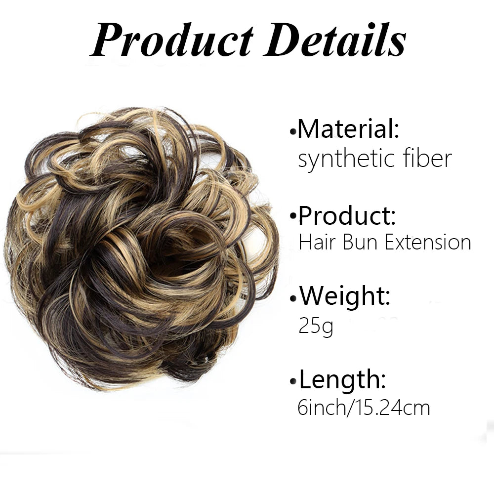 Wavy Curly Messy Hair Bun for Quick Elegant Hairstyles