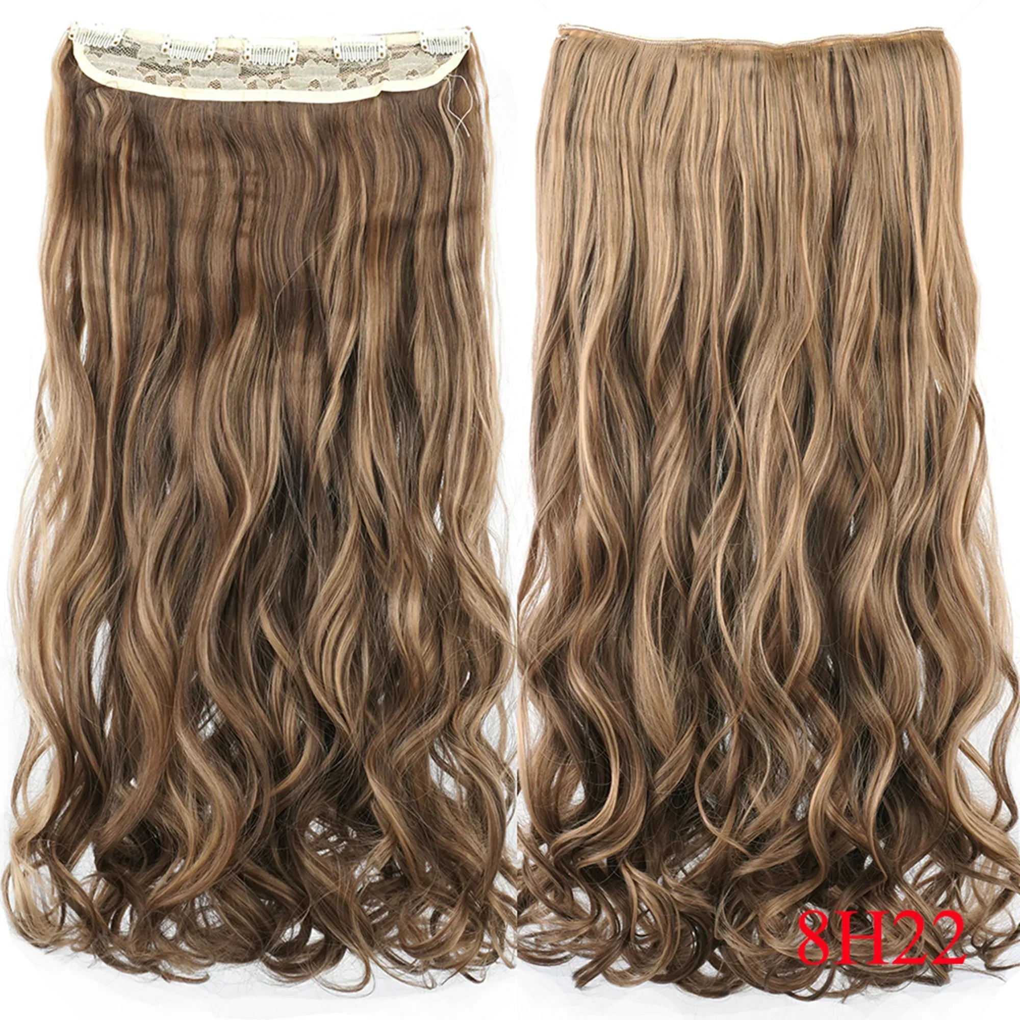 Wavy Clip-In Synthetic Hair Extensions for Instant Volume - 5