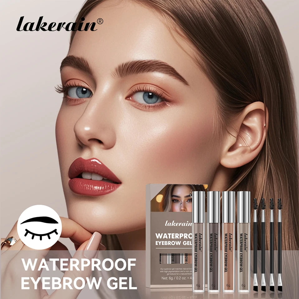 Waterproof Liquid Eyebrow Gel Set for Long-Lasting Natural Defined Brows - 7