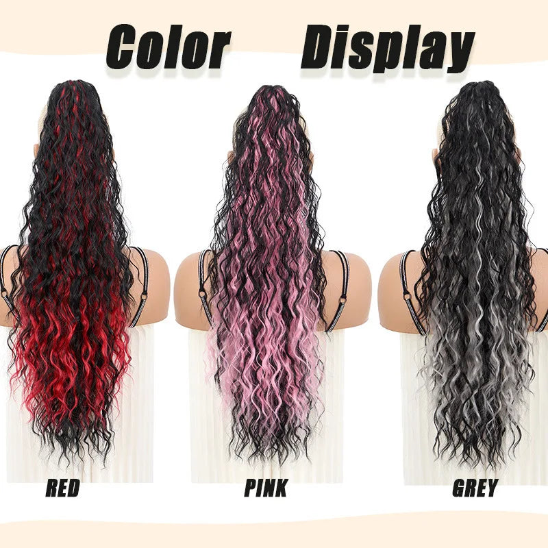 Long Straight Claw Clip Ponytail Hair Extension for Daily and Party Wear - 8