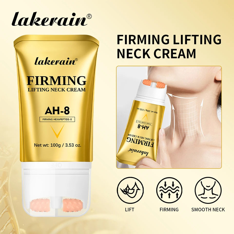 Firming and Lifting Neck Cream with Built-in Roller for Smooth Skin - 7