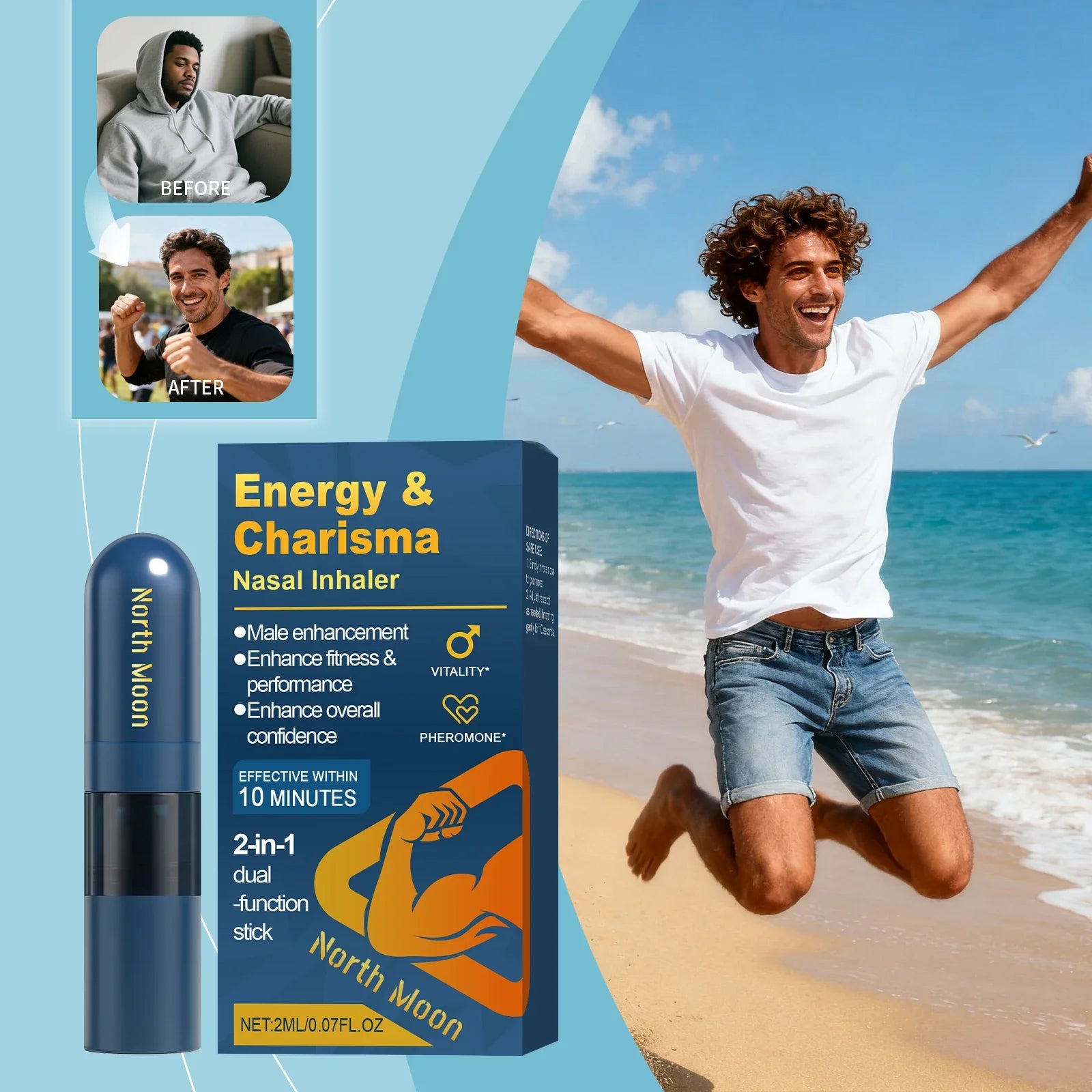 Energy and Charisma Nasal Inhaler for Men Daily Vitality Support - 5