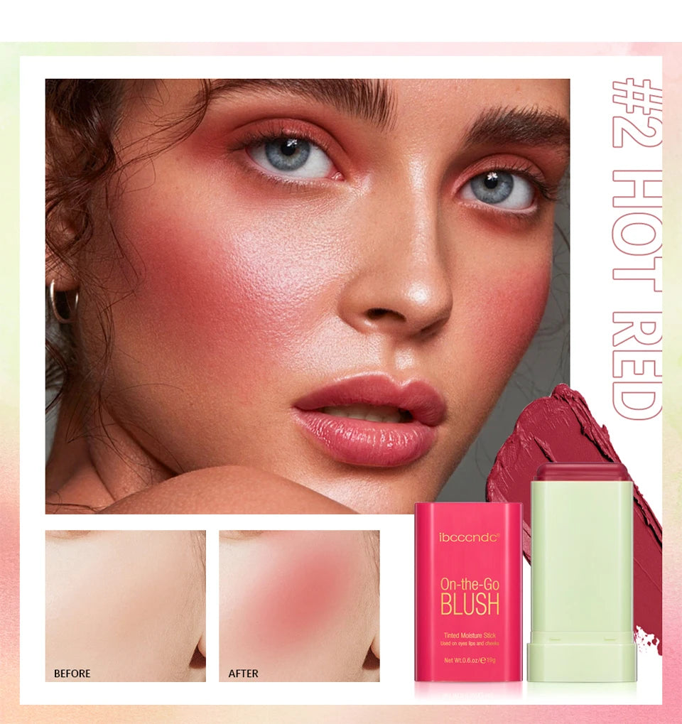Tinted Moisturizing Blush Stick for Natural Cheeks, Eyes and Lips - 11