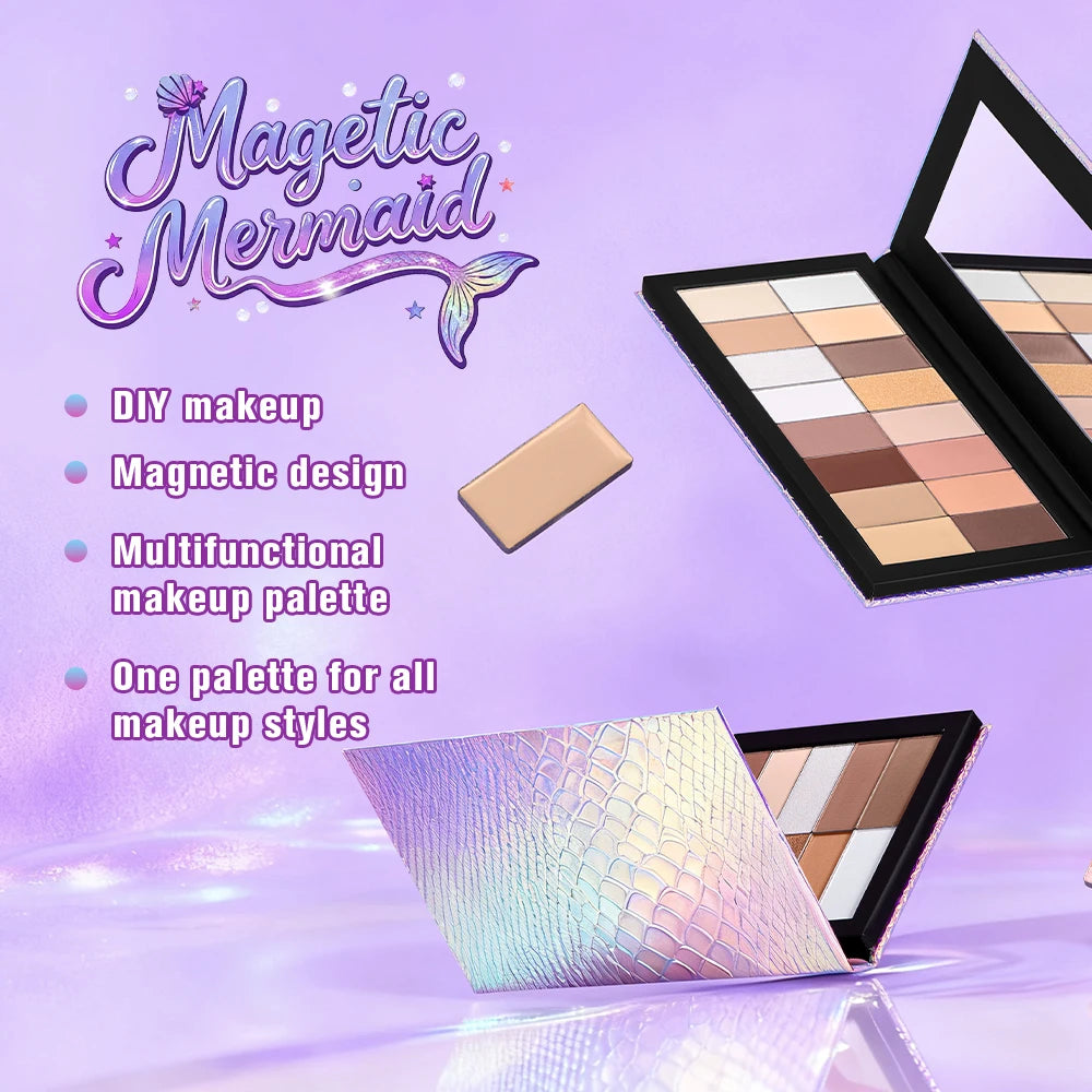 Magnetic DIY Makeup Palette for Eyeshadow Blush and Contour