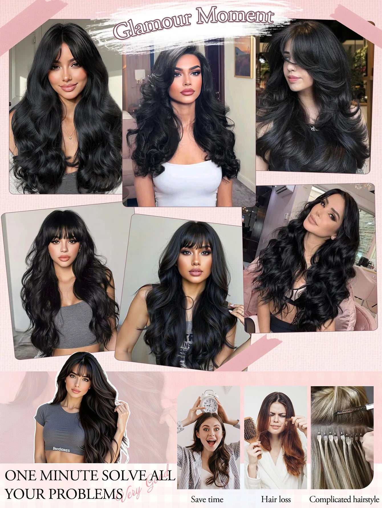 Wavy Clip-In Hair Extensions for Instant Volume and Length - 15
