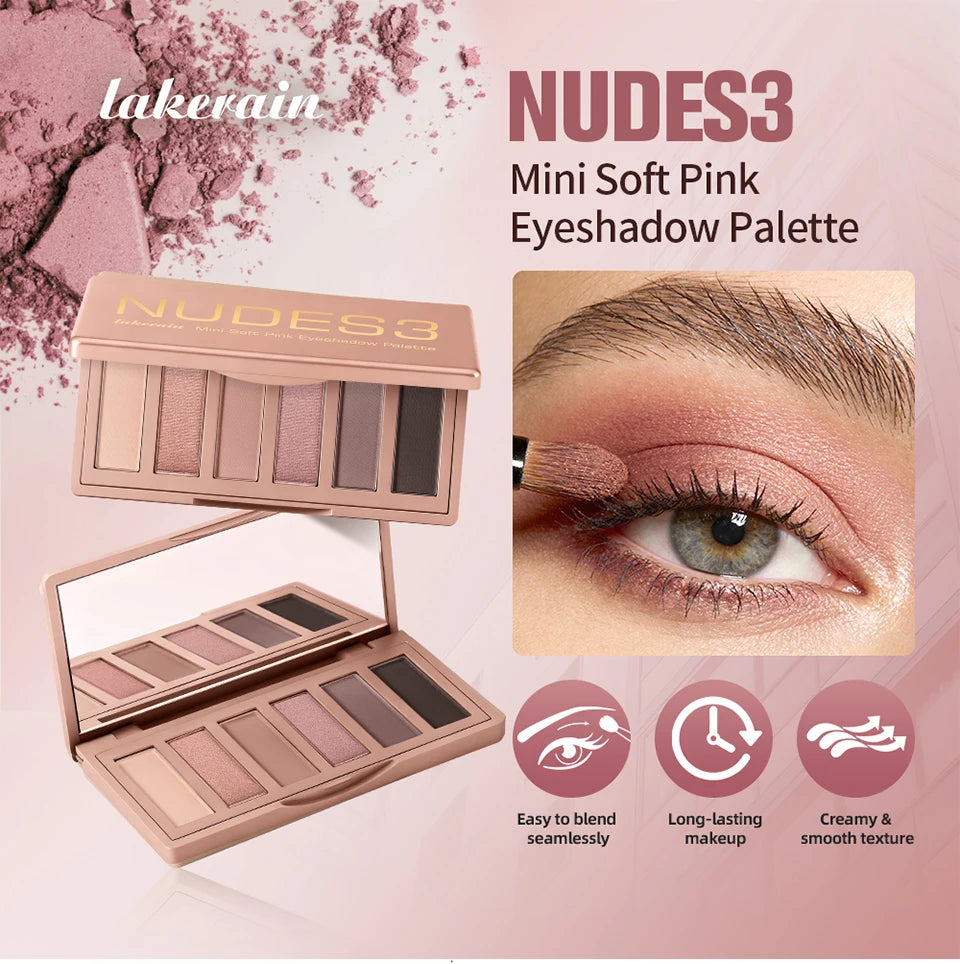 Neutral Matte and Shimmer Eyeshadow Palette for Daily Makeup - 7