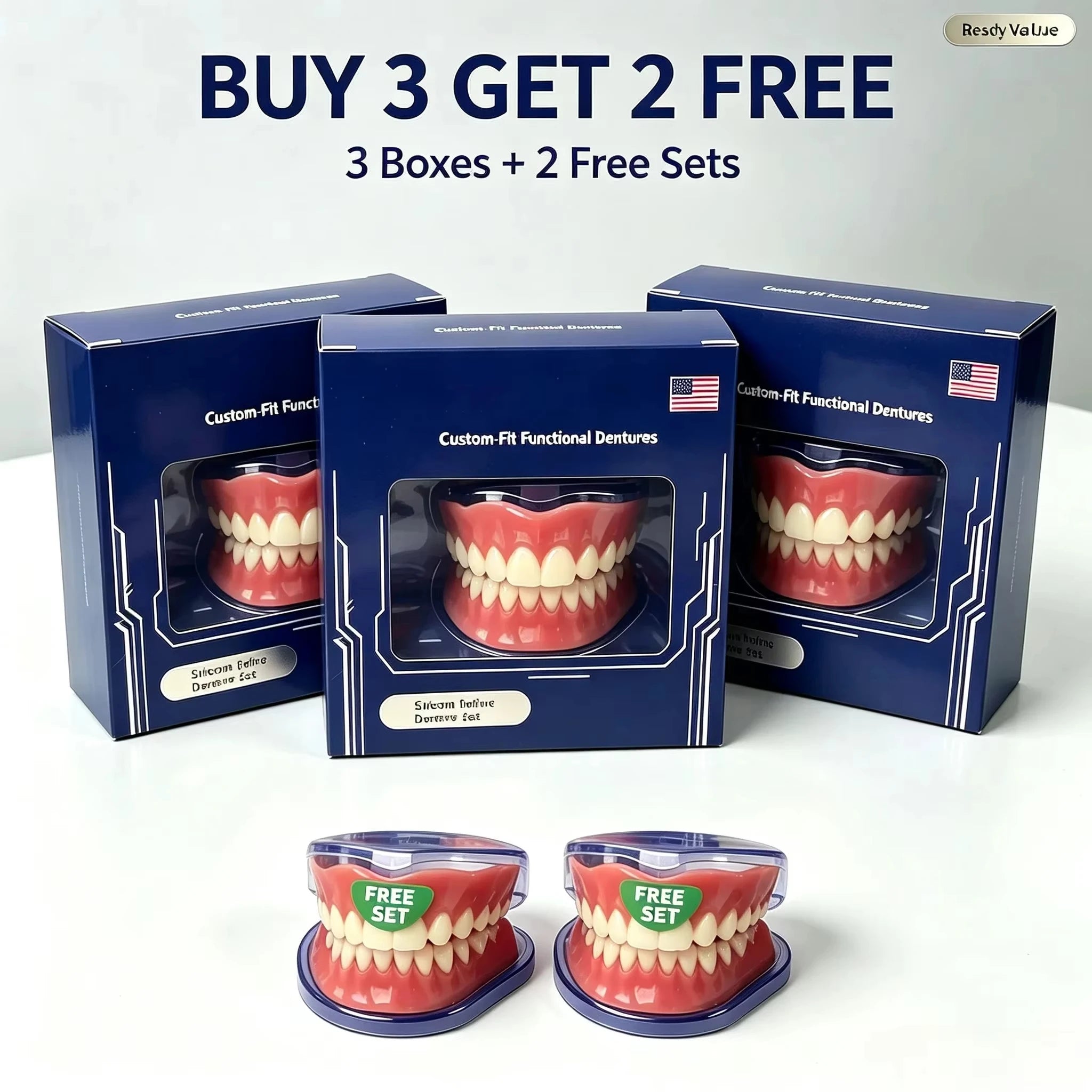 Instant Smile Cosmetic Dentures for Natural Looking Teeth and Confidence - 9