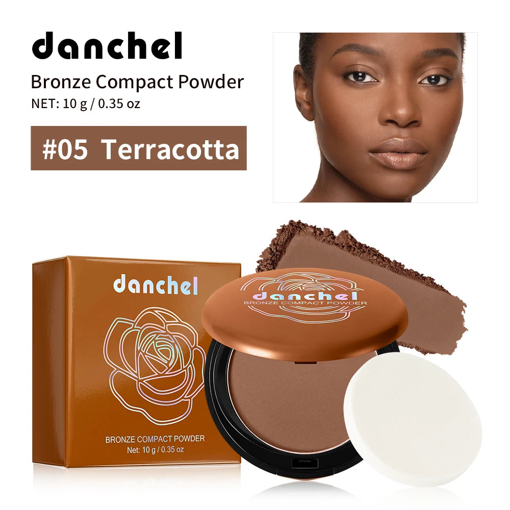 Matte Bronze Pressed Powder for Sculpted Face and Oil Control - 20