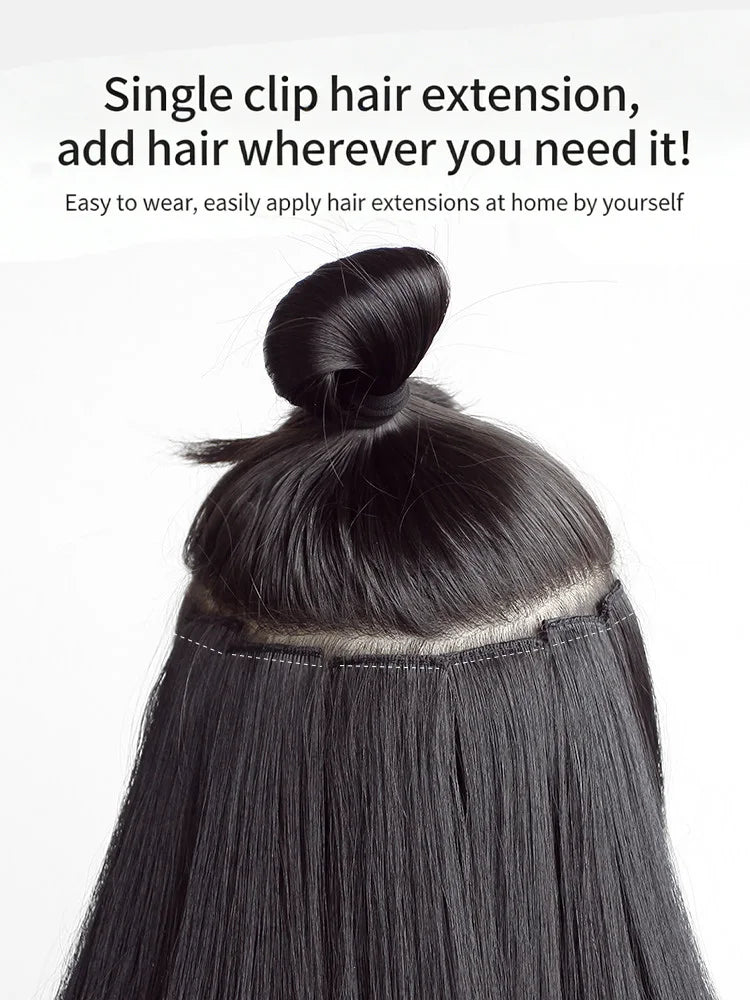 24-Inch Straight Clip-In Hair Highlights for Parties - 4