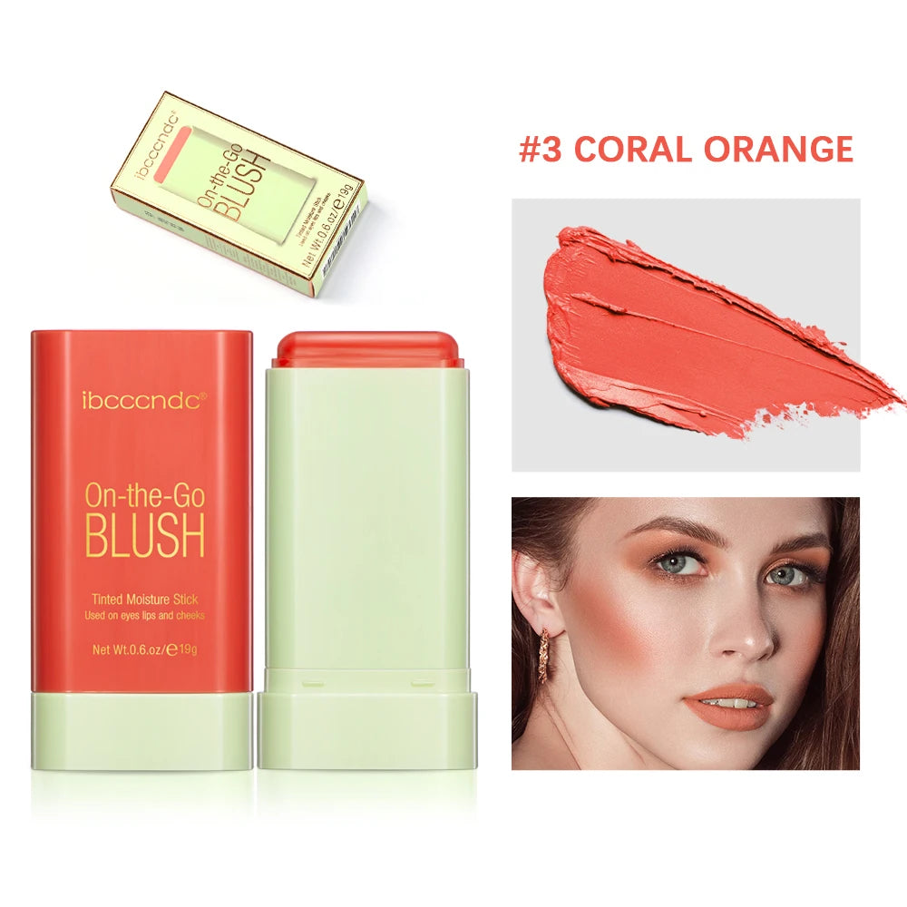 Cream Blush Stick for Cheeks and Lips Multi-Use Makeup - 27