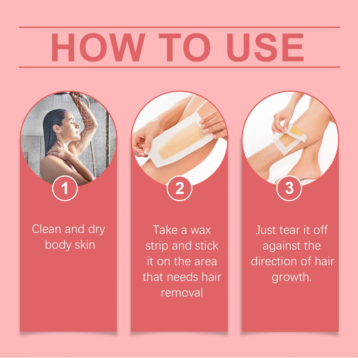 Pain-Free Full Body Hair Removal Wax Strips for Smooth Skin