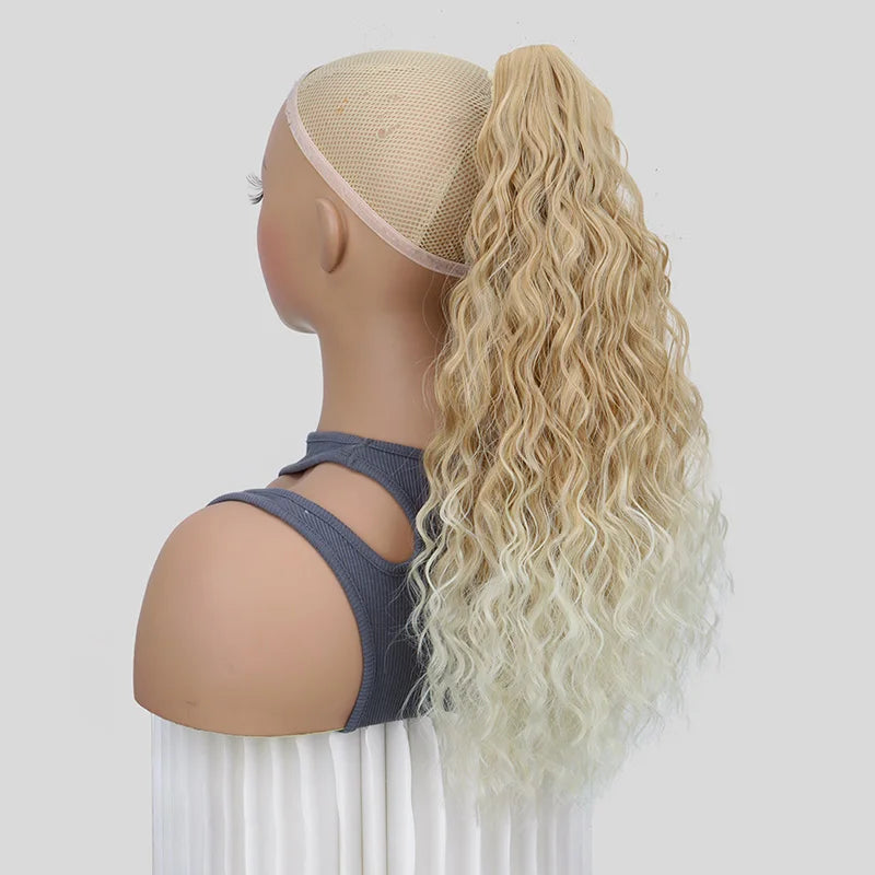20-Inch Wavy Curly Claw Clip Ponytail Extension - 17