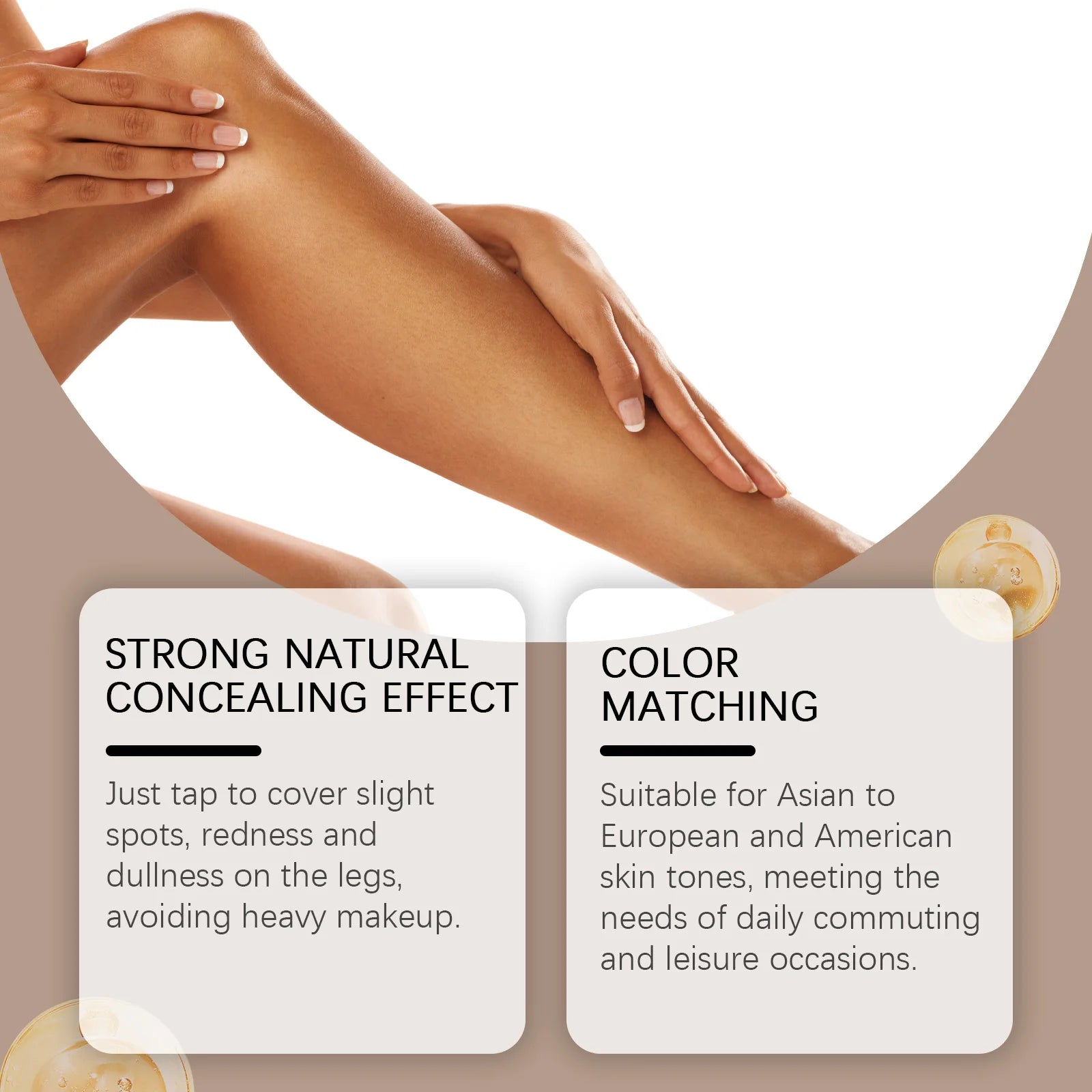 Waterproof Leg Makeup Concealer for Scars and Varicose Veins - 4