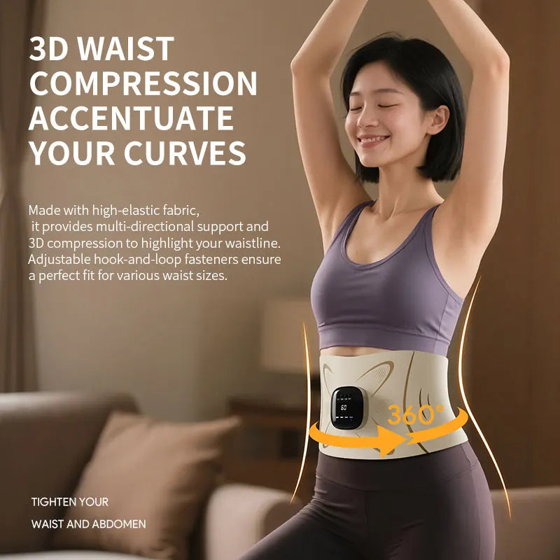 Abdominal Toning and Waist Pulse Massage Belt for Muscle Recovery - 4