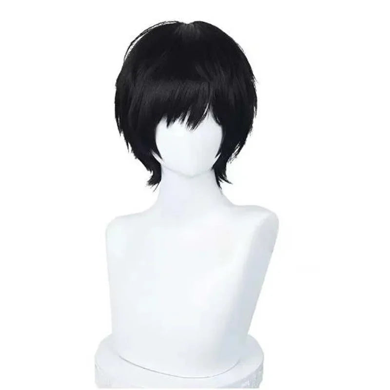 Short Black Anime Character Cosplay Wig - 4