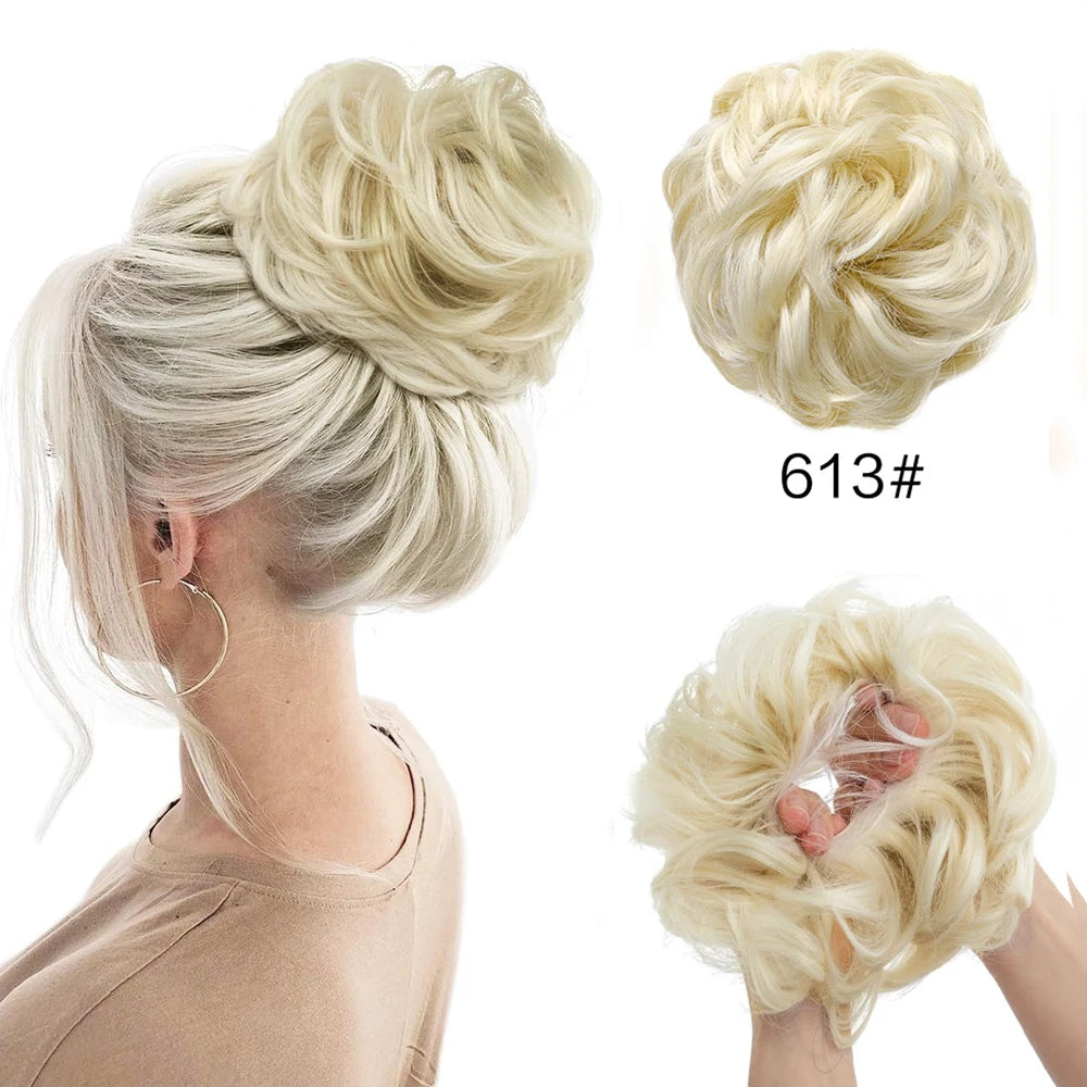 Wavy Curly Messy Hair Bun for Quick Elegant Hairstyles