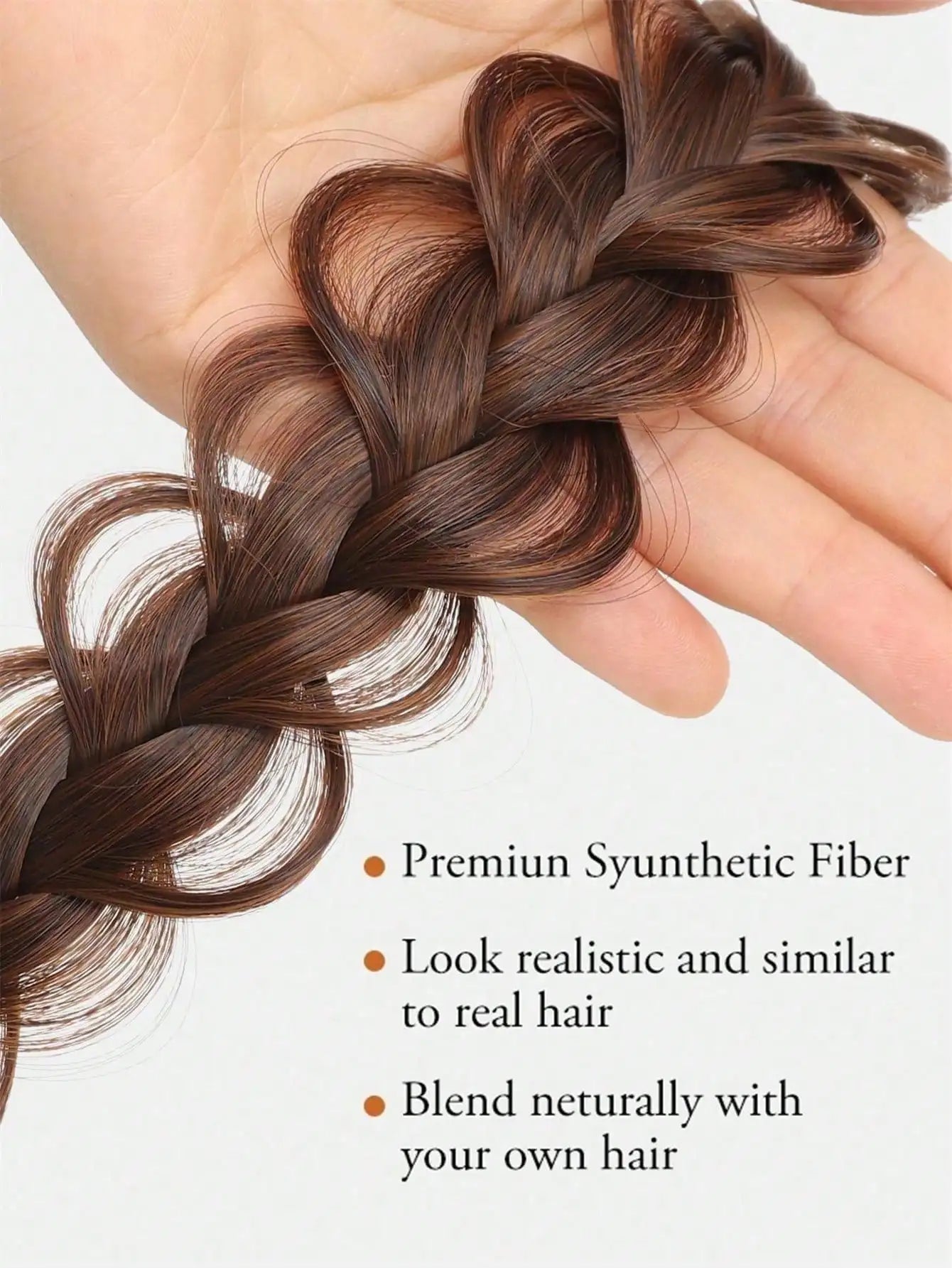 Braided Synthetic Hair Headband for Women and Girls - 13