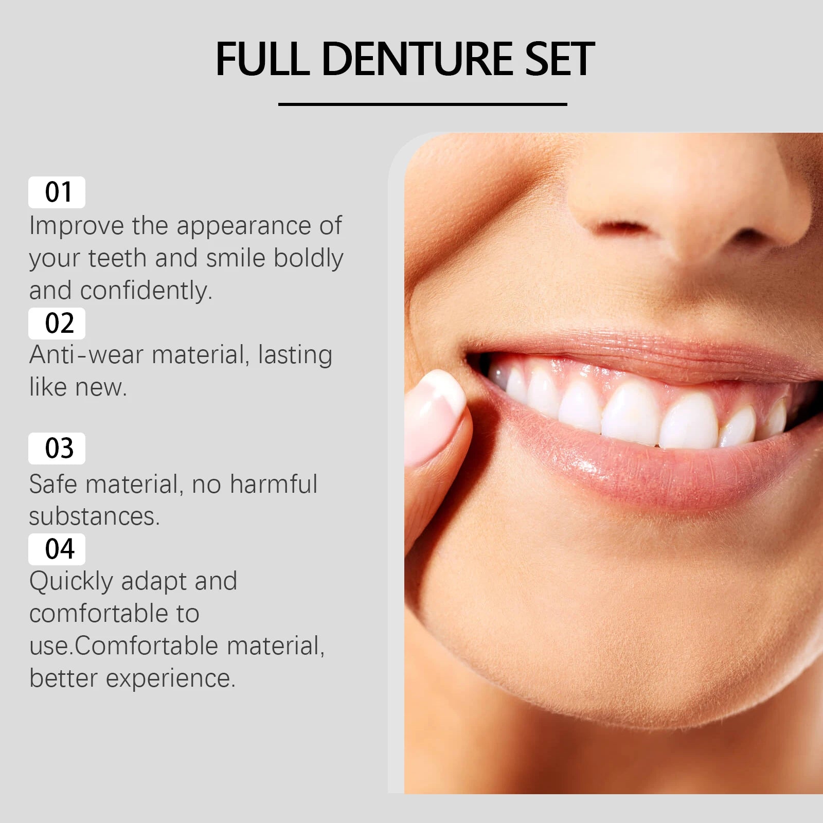 Temporary Silicone Denture Set for Beautiful Smiles and Tooth Repair - 5