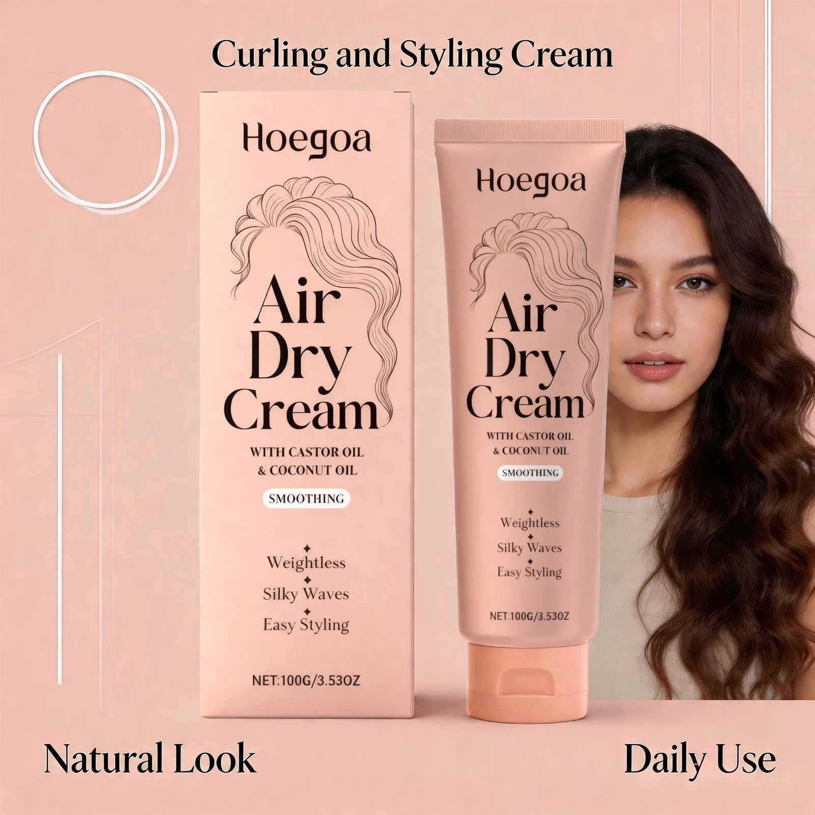 Hydrating Curl Defining Cream with Castor and Coconut Oil - 3
