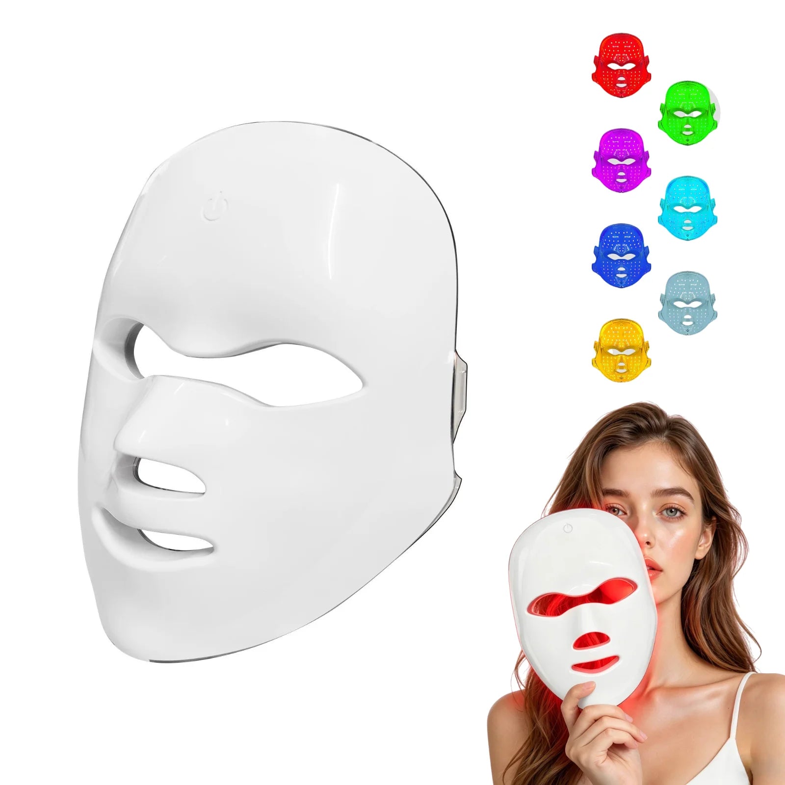 7-Color LED Photon Facial Mask for Skin Rejuvenation and Anti-Aging - 1