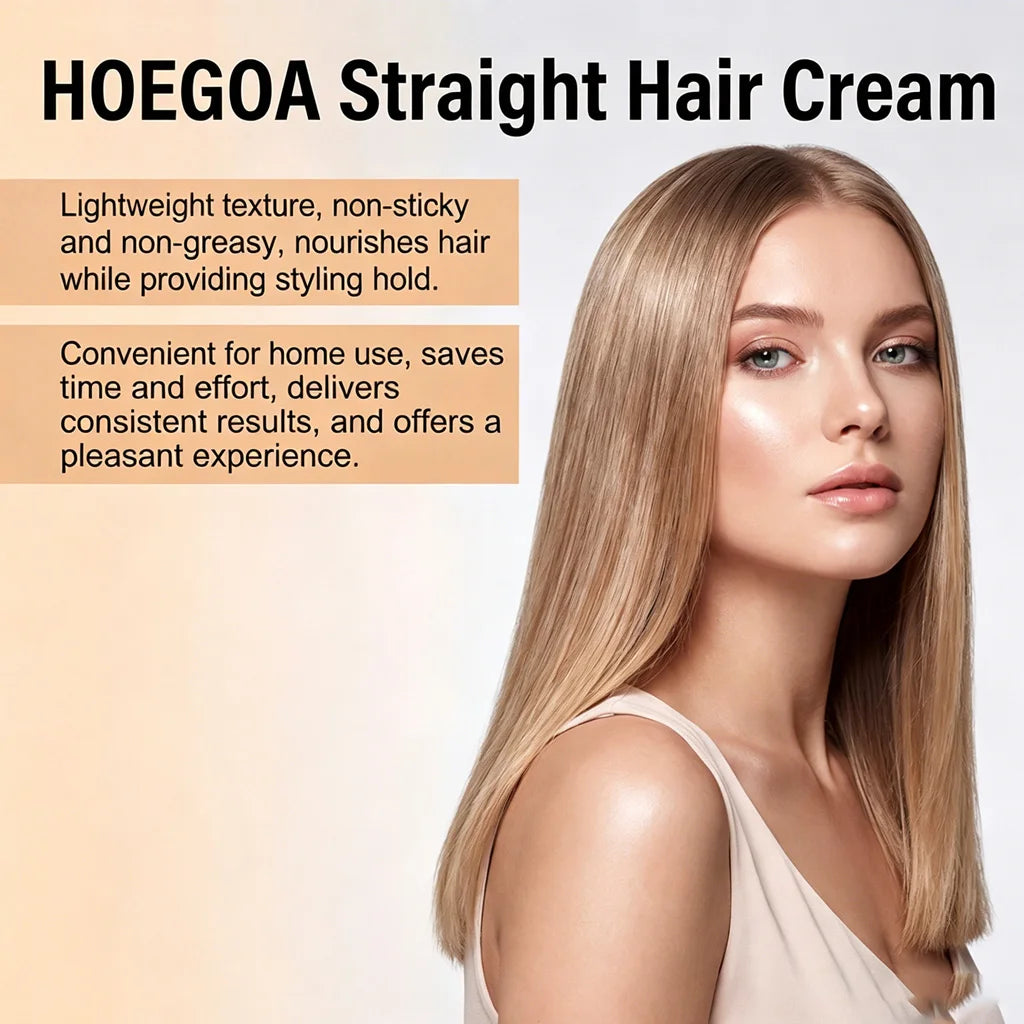 One-Step Hair Straightening Cream with Built-In Comb for Silky Smooth Hair - 10