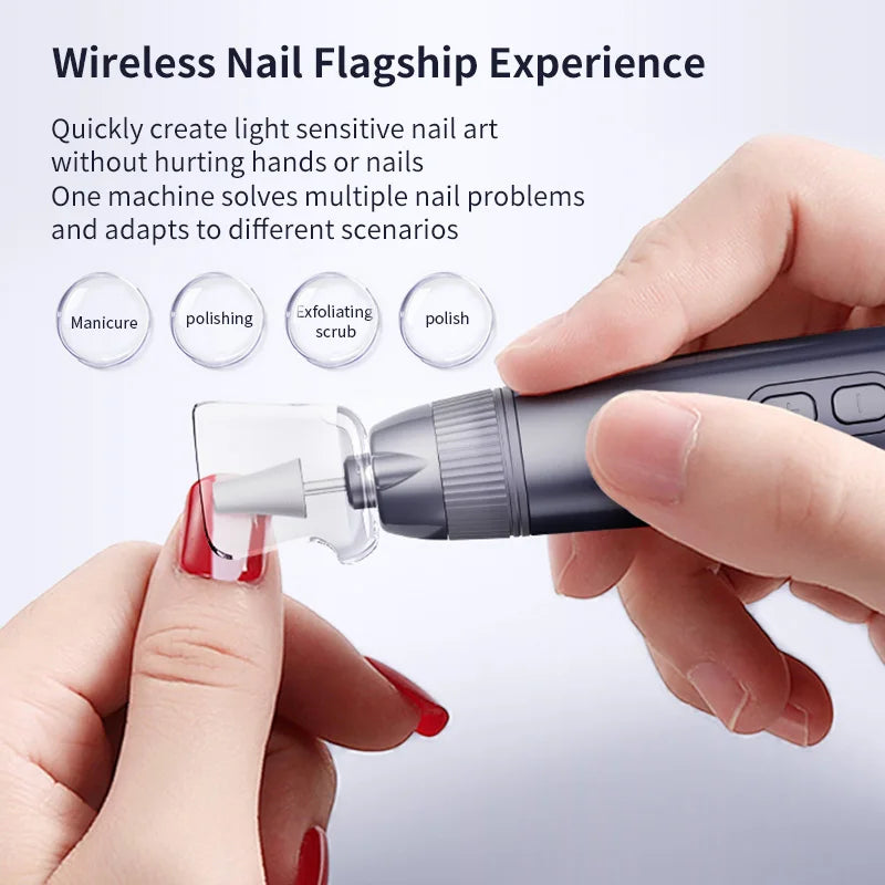 Electric Manicure and Pedicure Drill Kit for Professional Nail Care - 2