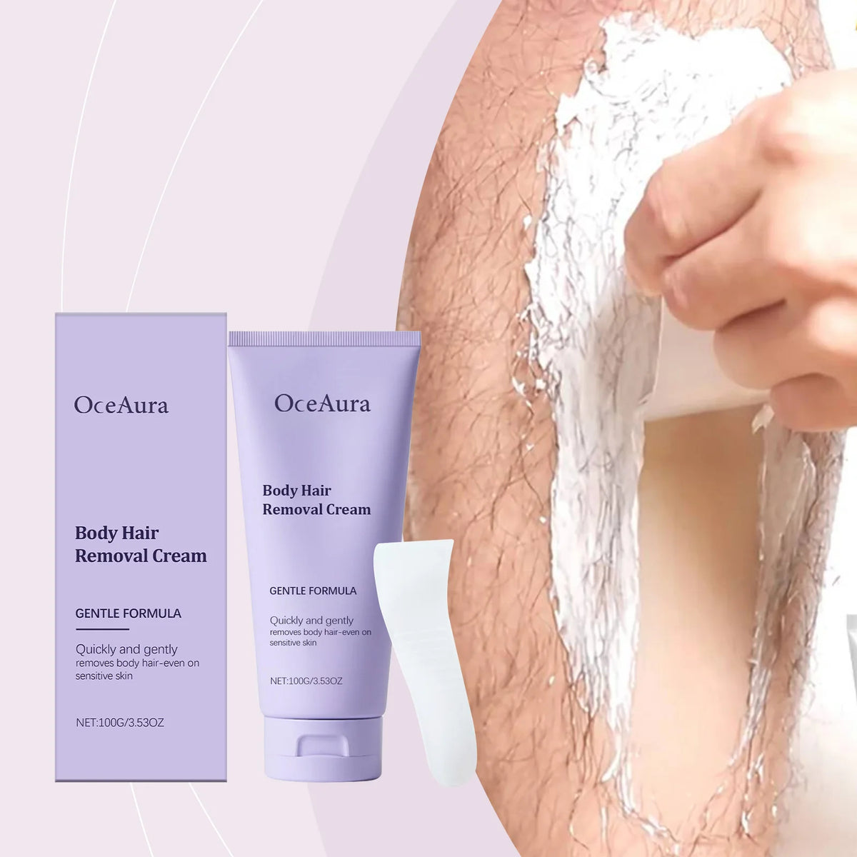 Painless Gentle Hair Removal Cream for Full Body and Sensitive Skin