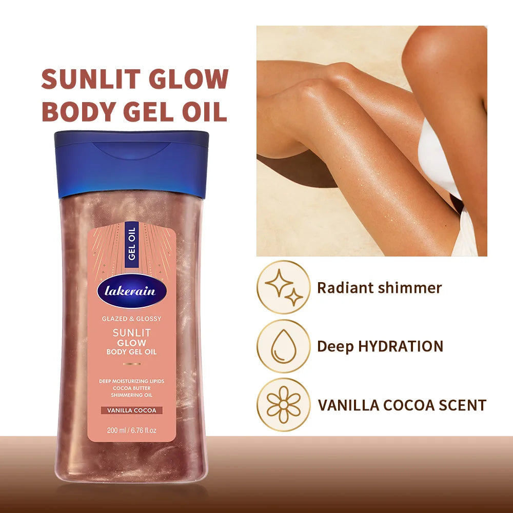 Sunlit Glow Body Shimmer Oil for Radiant Hydrated Skin - 3
