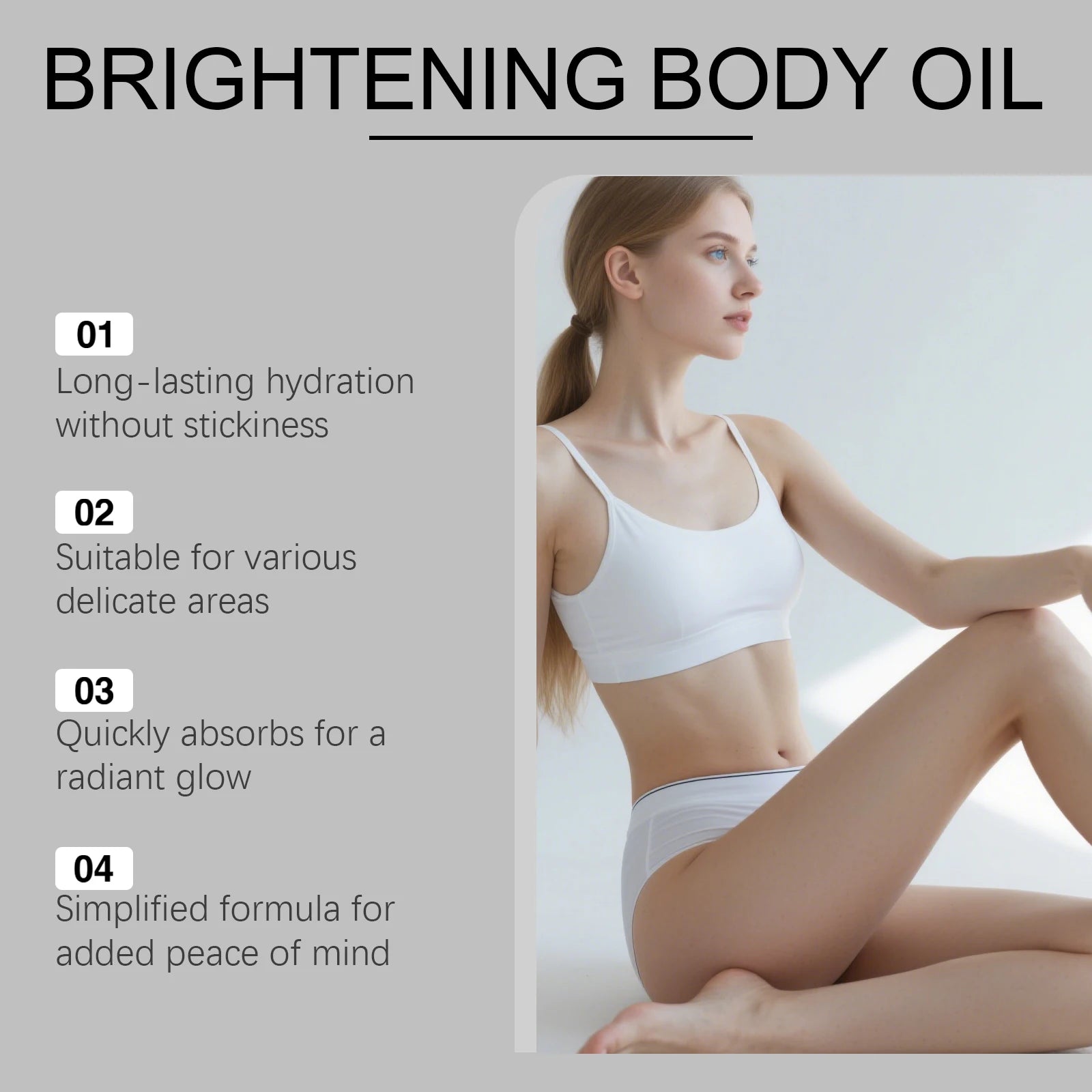 Turmeric and Vitamin C Brightening Body Oil for Hydrated Glowing Skin - 15