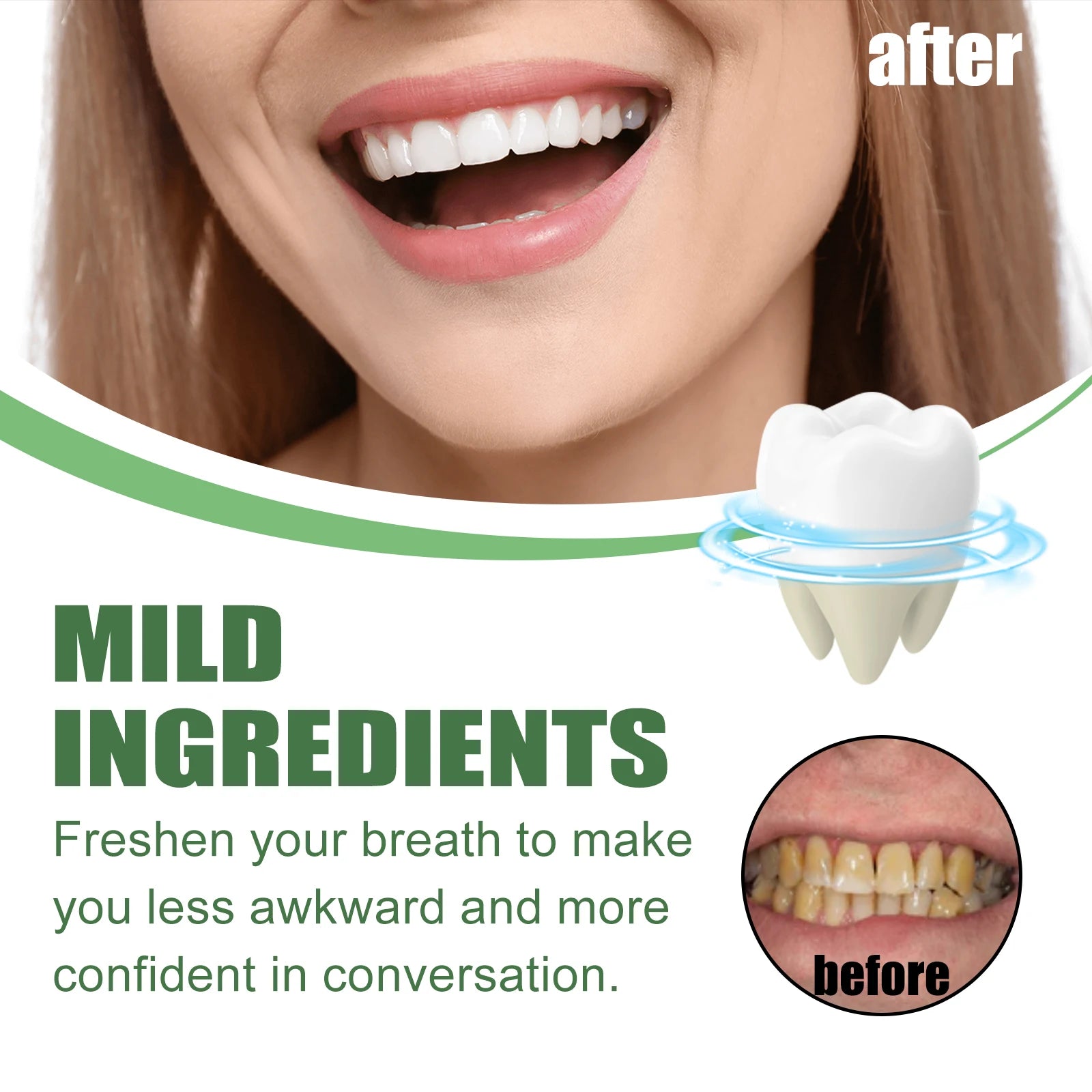 Foaming Teeth Whitening Mousse for Stain Removal and Fresh Breath - 9