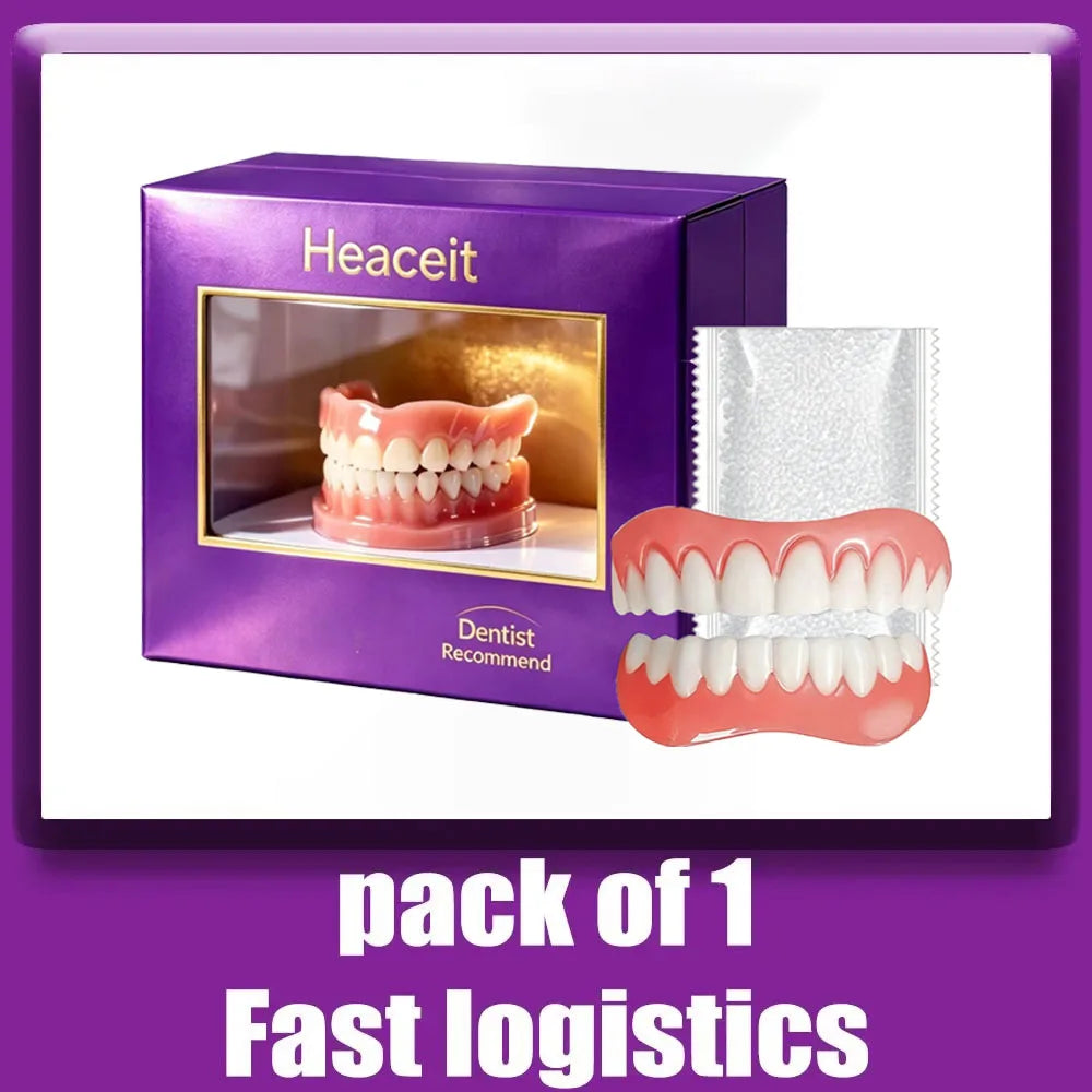 Adjustable Silicone Cosmetic Dentures for a Natural Lifelike Smile
